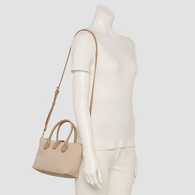 LC Lauren Conrad Noa Nylon Satchel Bag with Crossbody Strap