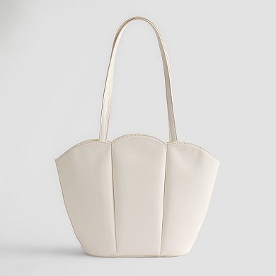 LC Lauren Conrad Evi Scallop Tote Bag
