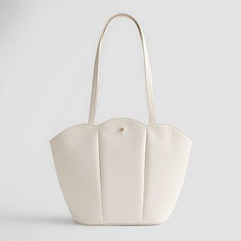LC Lauren Conrad Evi Scallop Tote Bag