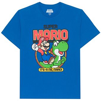 Big & Tall Super Mario "It's-A Me" Mario & Yoshi Graphic Tee