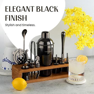 Cocktail Shaker Boston Shaker Set Professional Weighted Martini Shakers, Strainer, & Japanese Jigger