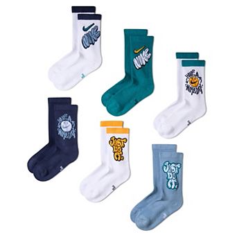 Boys Nike 6-Pack Cushioned Crew Socks