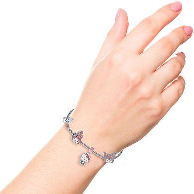 Charm Bracelet 7" with 6 Unique Charms