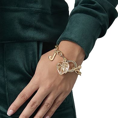 Juicy Couture Heart Stone & J Charm Bracelet
