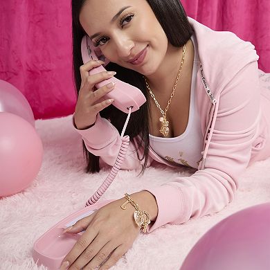 Juicy Couture Heart Stone & J Charm Bracelet