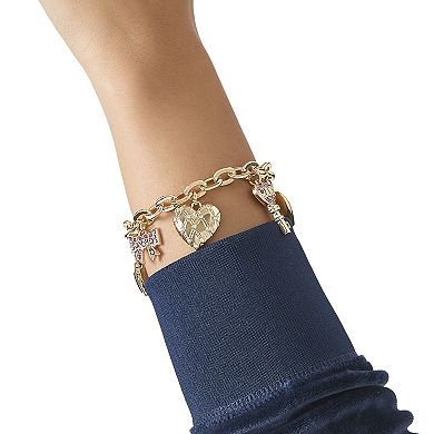 Juicy Couture Heart & Key Charm Bracelet
