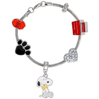 Peanuts Snoopy Charm Bracelet - 6 Unique Charms