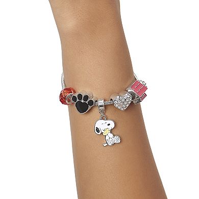 Peanuts Snoopy Charm Bracelet - 6 Unique Charms
