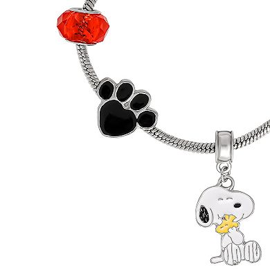 Peanuts Snoopy Charm Bracelet - 6 Unique Charms