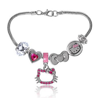 Charm Bracelet for Women, 7" Bracelets with 6 Unique Charms