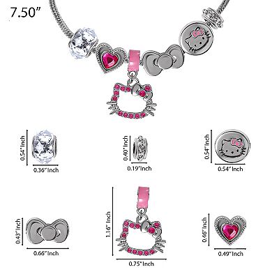 Charm Bracelet for Women, 7" Bracelets with 6 Unique Charms