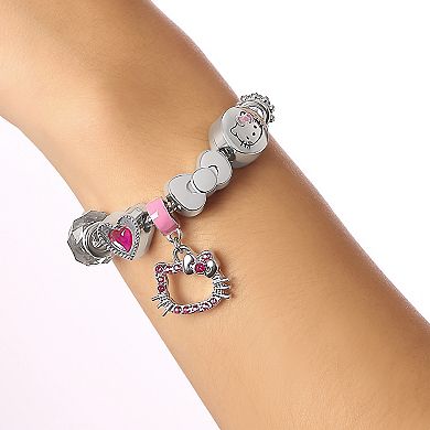 Charm Bracelet for Women, 7" Bracelets with 6 Unique Charms
