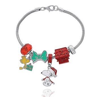 Peanuts Snoopy & Woodstock Slide Charm Bracelet