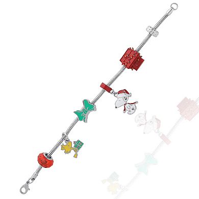 Peanuts Snoopy & Woodstock Slide Charm Bracelet