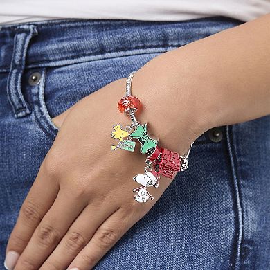 Peanuts Snoopy & Woodstock Slide Charm Bracelet