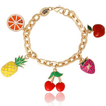 Juicy Couture Tropical Fruit Charm Bracelet