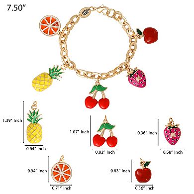 Juicy Couture Tropical Fruit Charm Bracelet
