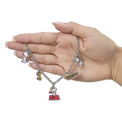 Peanuts Snoopy & Friends Silver-Tone Charm Bracelet