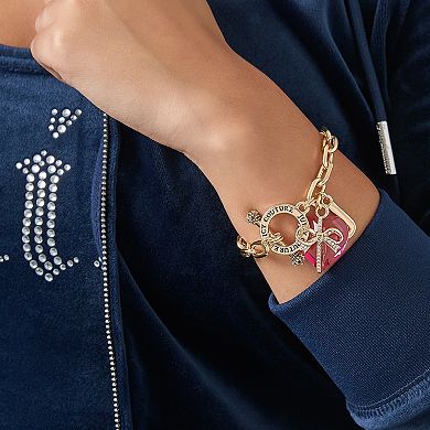 Juicy Couture Heart Stone & J Charm Bracelet
