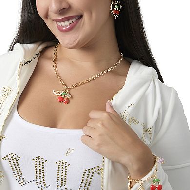 Juicy Couture Cherry & Fruit Charm Bracelet