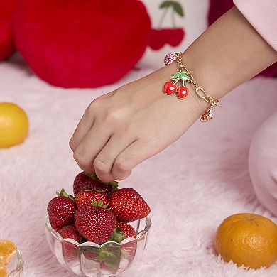 Juicy Couture Cherry & Fruit Charm Bracelet