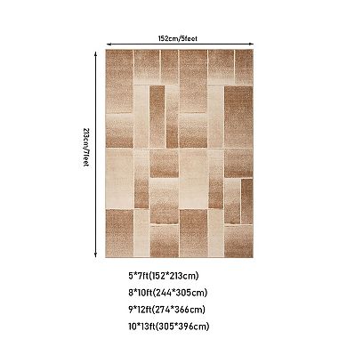 Indoor Area Rug Modern Geometric Patchwork Rugs Carpet Floor Decor for Living Room