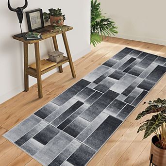 Indoor Area Rug Modern Geometric Patchwork Rugs Carpet Floor Decor for Living Room