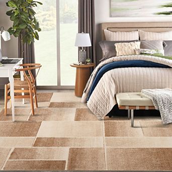 Indoor Area Rug Modern Geometric Patchwork Rugs Carpet Floor Decor for Living Room