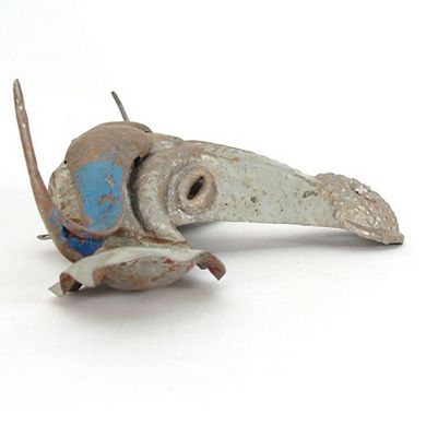 Wildebeest Animal Mask - Recycled Metal Wall Art