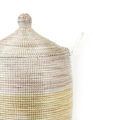 Dou Lid Storage Basket Two-Tone