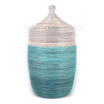 Dou Lid Storage Basket Two-Tone