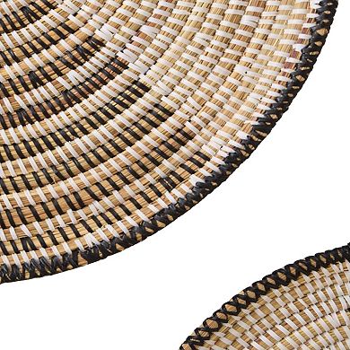 Wall Basket Graphic Print Black and White Set of 3