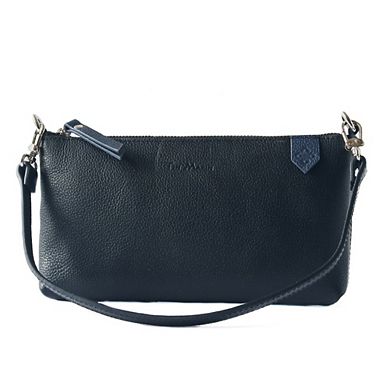Elia Convertible Leather Bag Clutch, Shoulder & Crossbody
