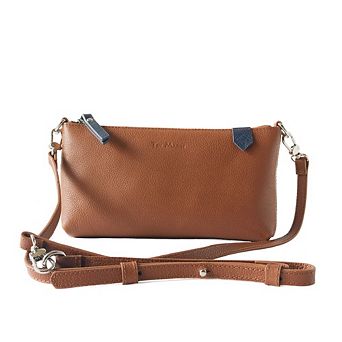 Elia Convertible Leather Bag Clutch, Shoulder & Crossbody