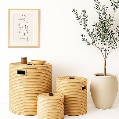 Malawi Basket with Wooden Handle