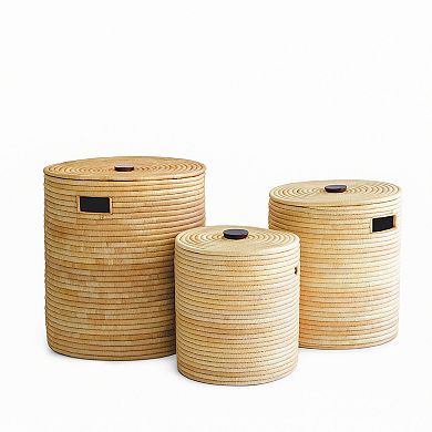 Malawi Basket with Wooden Handle