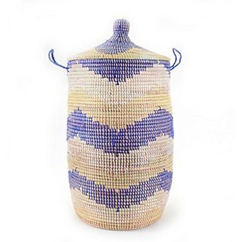 Dou Lid Storage Basket Chevron