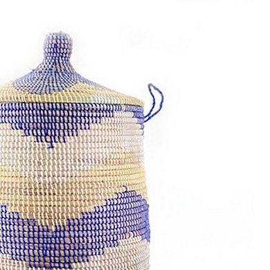 Dou Lid Storage Basket Chevron