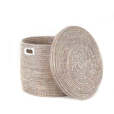 Flat Lid Storage Basket Monochrome Low Storage