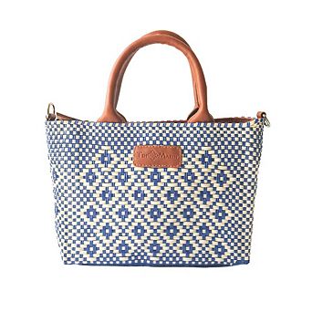 Mixte Small Woven Crossbody Bag - Tan Leather