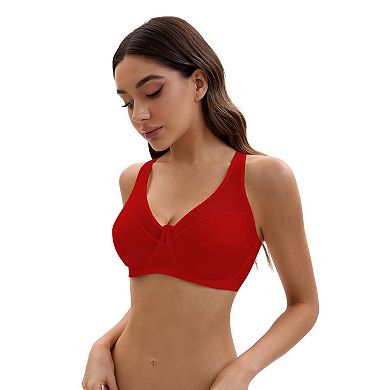 3 Packs Women's Mesh Adjustable Strap Underwire Soft Bras