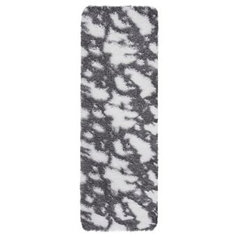 Fluffy Fuzzy Shag Shaggy Rug Ultra Soft Plush Carpet Cow Print Rugs for Girls Kids Home Dorm