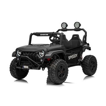 24V Ride on Toys for Big Kid with Remote Control - 4WD Electric Car, 2 Seater UTV, Spring Suspension