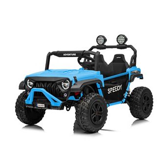 24V Ride on Toys for Big Kid with Remote Control - 4WD Electric Car, 2 Seater UTV, Spring Suspension