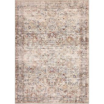 Washable Vintage Area Rugs for Living Room Bedroom, Ultra Faux Wool Retro Mat,Non Slip&Non-Shedding