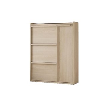 Shoe Storage Cabinet with 3 Flip Drawers & Side Door, Hidden Shoe Organizer