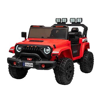 2 Seater Ride on Car for Kids, 12v Electric Power Ride on Truck Toy with Remote Control