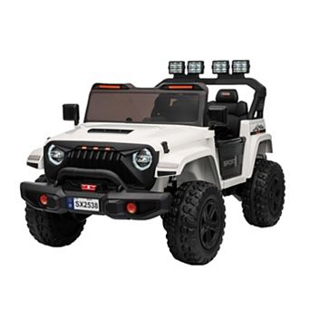 2 Seater Ride on Car for Kids, 12v Electric Power Ride on Truck Toy with Remote Control