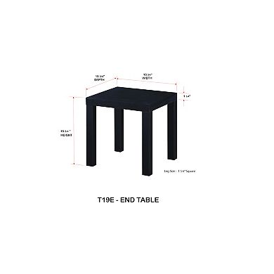 Kings Brand Furniture Zayne Modern End Table