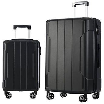 2 pc Hardside Spinner Luggage Set with TSA Lock
